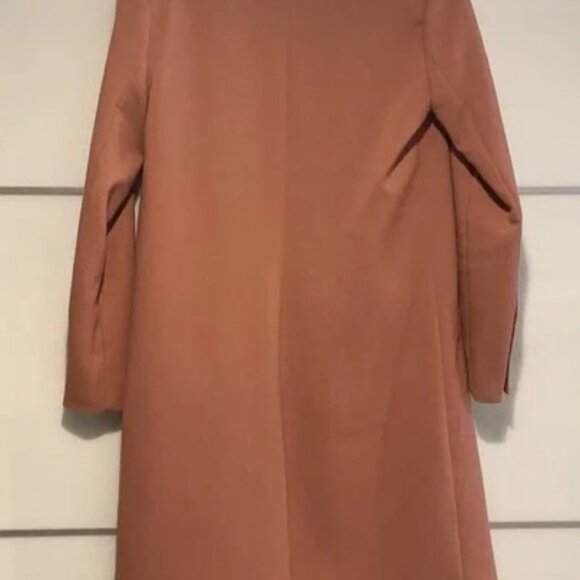 Forever 21 Women's Pink Mauve Double-Breasted Trench Coat Medium - Picture 3 of 9